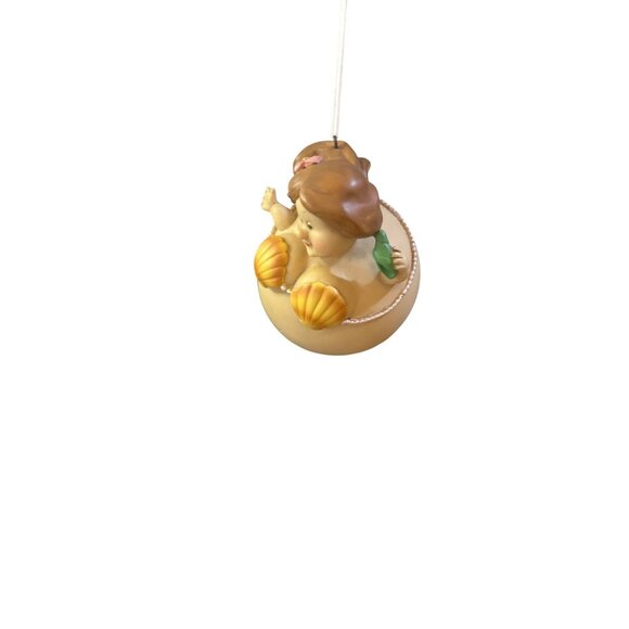 Handcrafted Hanging Mermaid Ornament With Seashell‎ Details - Picture 9 of 9
